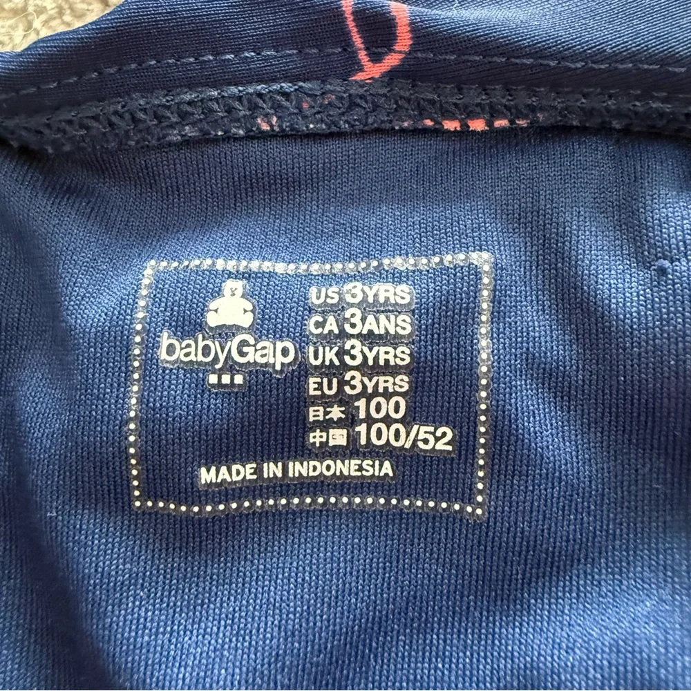 Baby‎ Gap Girls Flamingo One-Piece Swimsuit Navy Pink Size 3 Years
